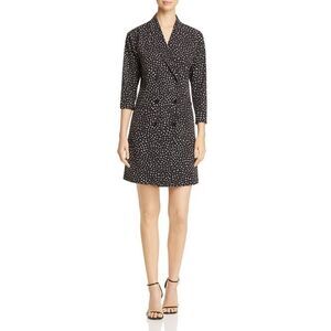 NIC and ZOE Dusk Print Double-Breasted Blazer Dress size xs